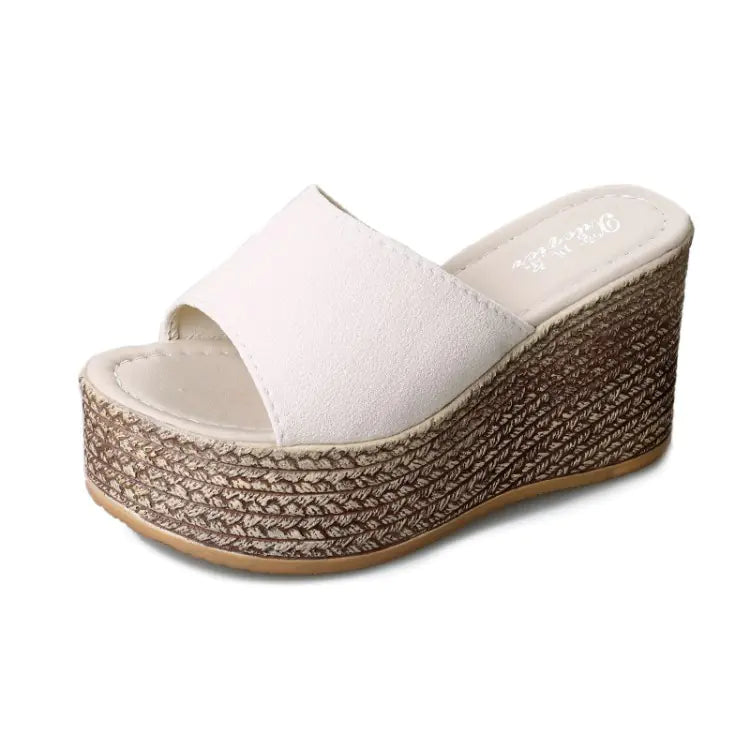 Non-slip High-heel Wedge Slippers for Comfort