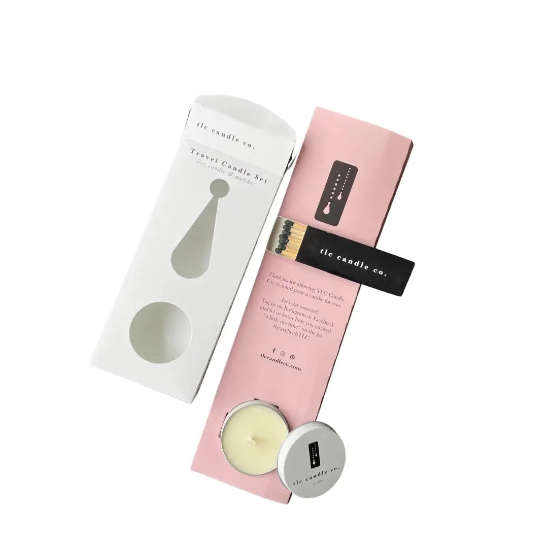 Bougie de voyage avec allumettes - Citronnelle