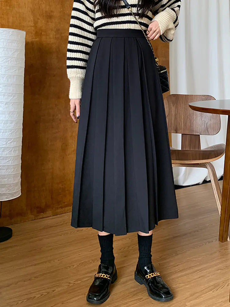Jupe trapèze taille haute