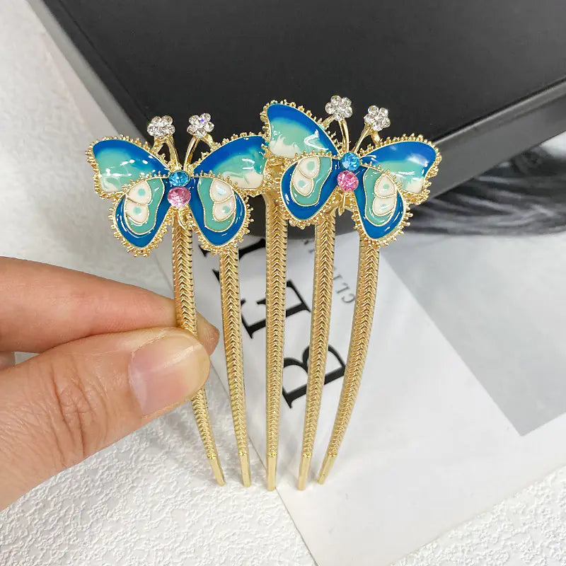 Peigne à cheveux papillon élégant - Accessoire cheveux femme