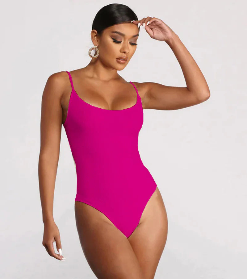 Maillot de bain une pièce dos nu - Couleur unie