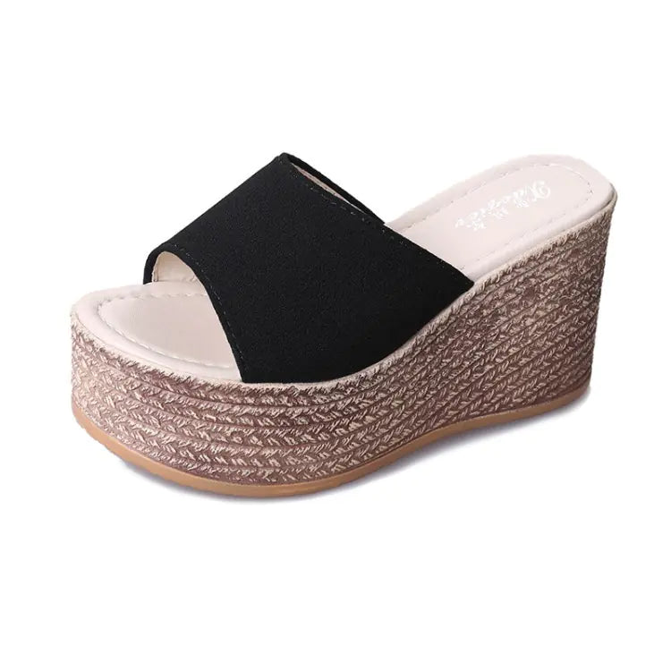 Non-slip High-heel Wedge Slippers for Comfort