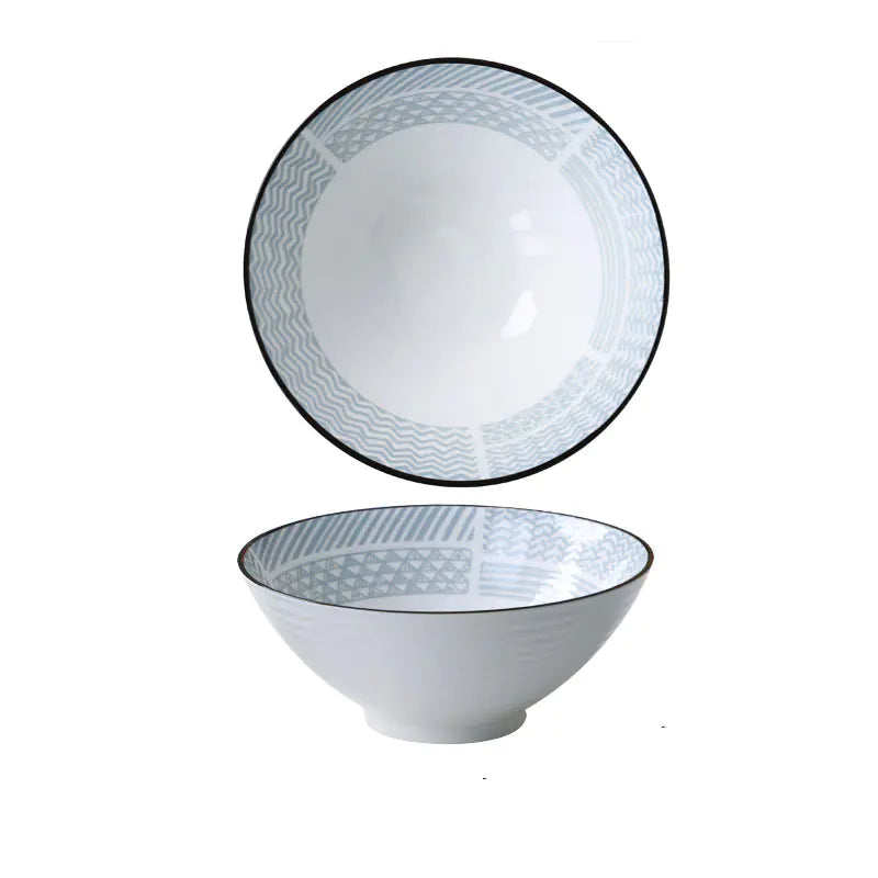 Grand bol à soupe en céramique à usage domestique