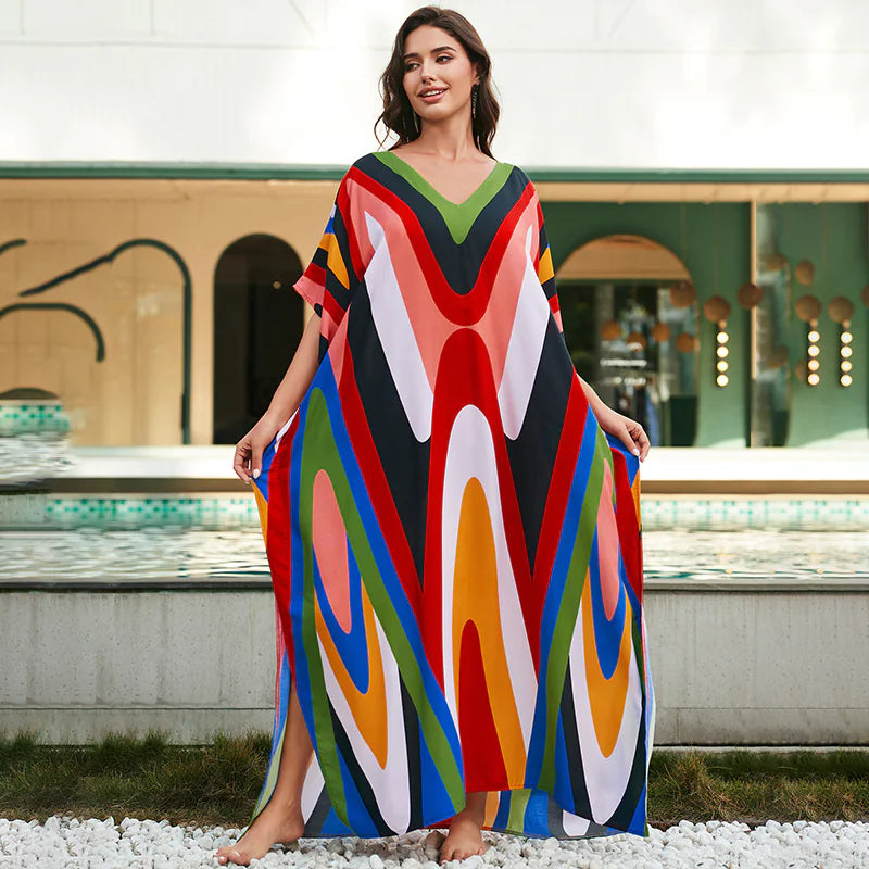 Robe de plage en coton pour femme