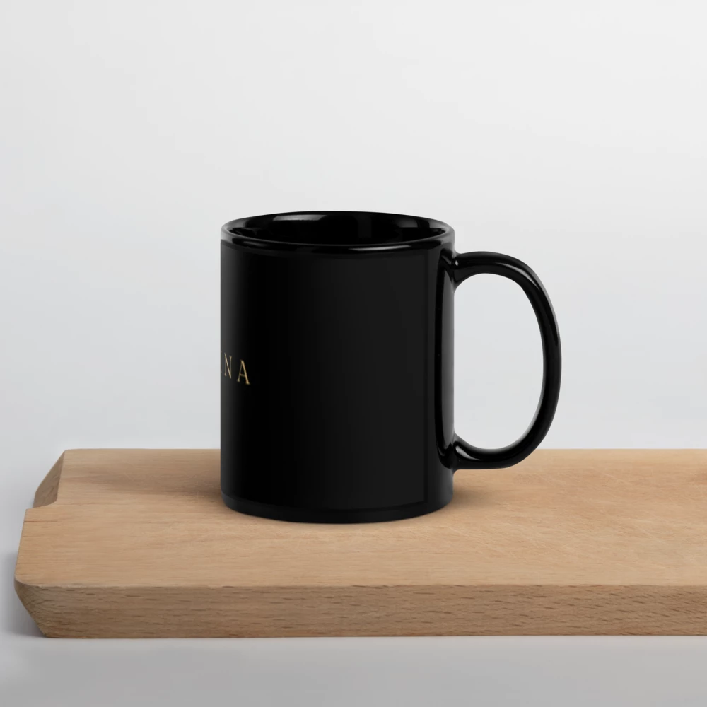 Tasse noire Glossy