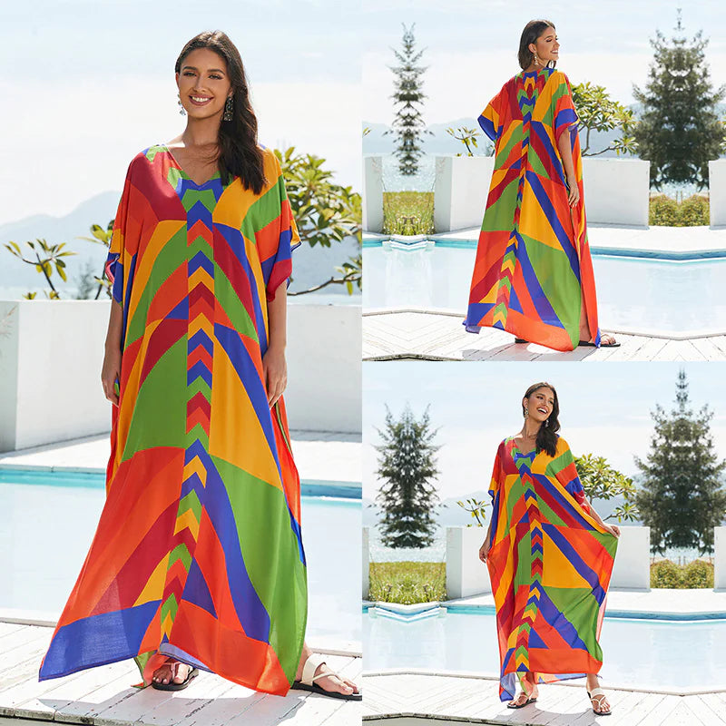 Robe de plage en coton pour femme