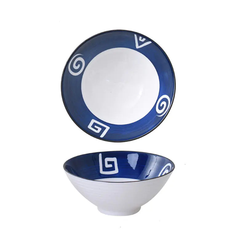 Large Ceramic Soup Bowl for Household Use