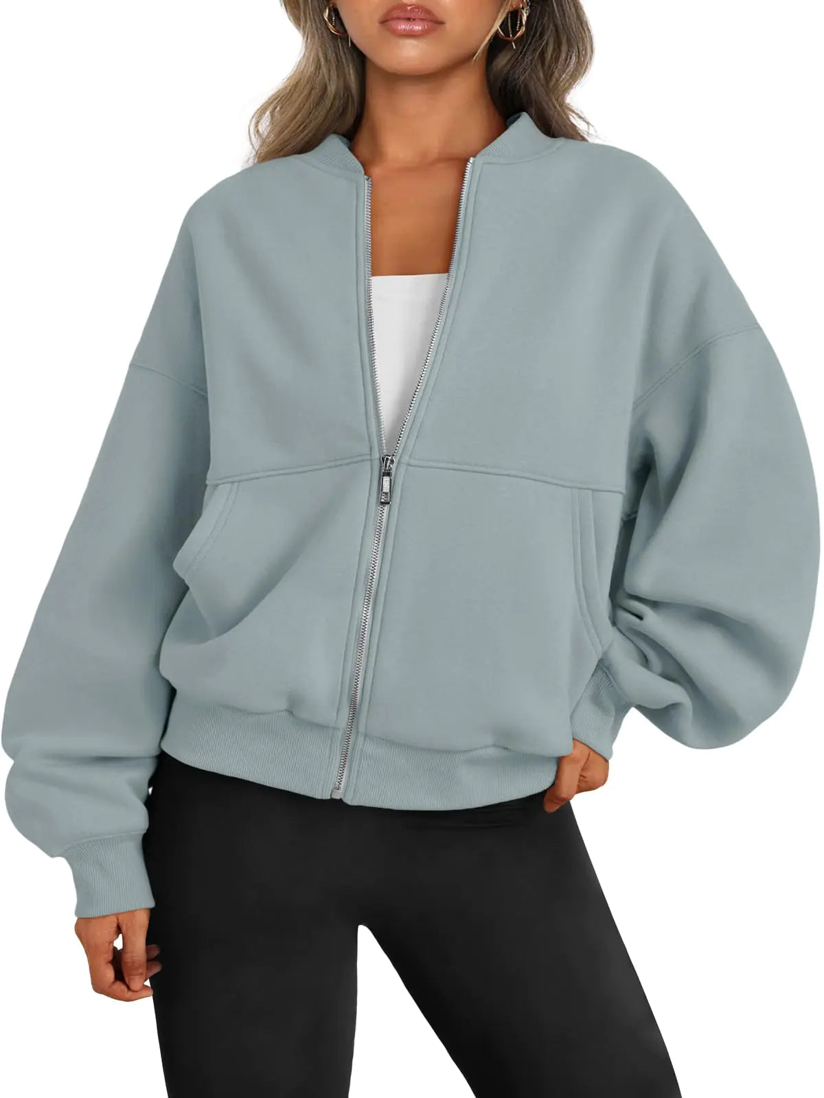 Sweats zippés et vestes surdimensionnés