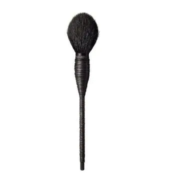 Pinceau à poudre et pinceaux de maquillage en laine de rotin avec manche en bois