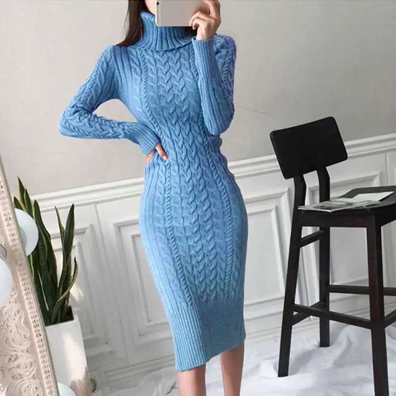 Robe portefeuille en tricot coupe ajustée