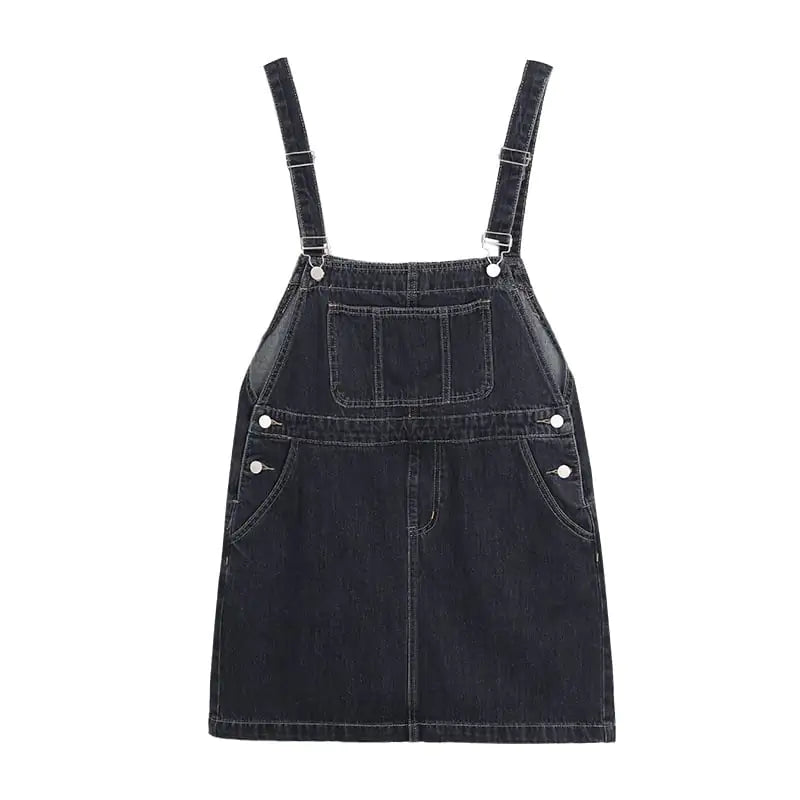 Robe salopette ample en jean