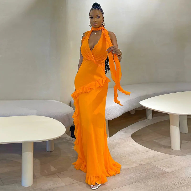 Robe midi plissée