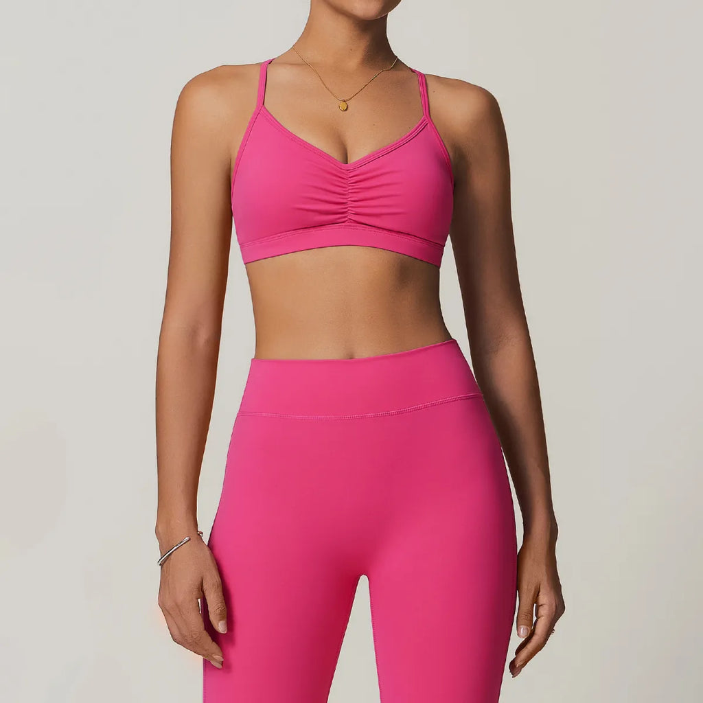 Sous-vêtements de sport à boucle croisée pour femmes